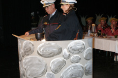 Die Polizisten beim Faschingsauftakt am 11.11