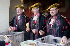die drei vom HotDog-Stand: Ritter Dietmar, Ritter, Othmar und Dieter Richard