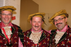 Ritter Othmar, Ritter Werner und Ritter Richard beim Faschingsauftakt am 11.11