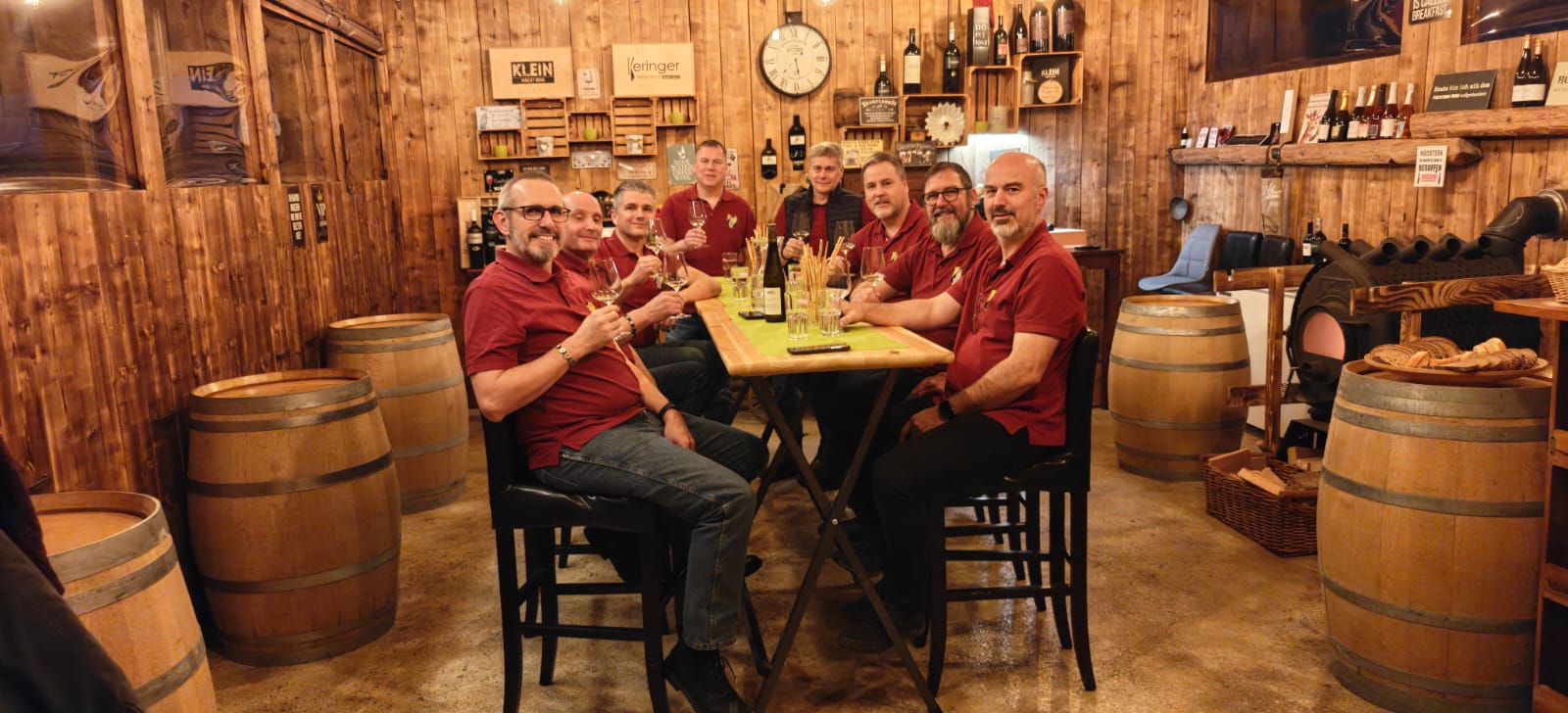 Weinverkostung bei Bischof-Weine in Klaus